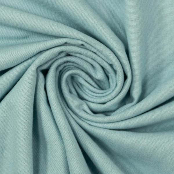Flanell Baumwolle Uni hellblau