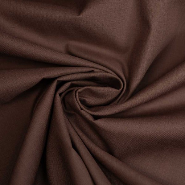 Baumwollwebware Fahnentuch 280cm Breite dunkelbraun