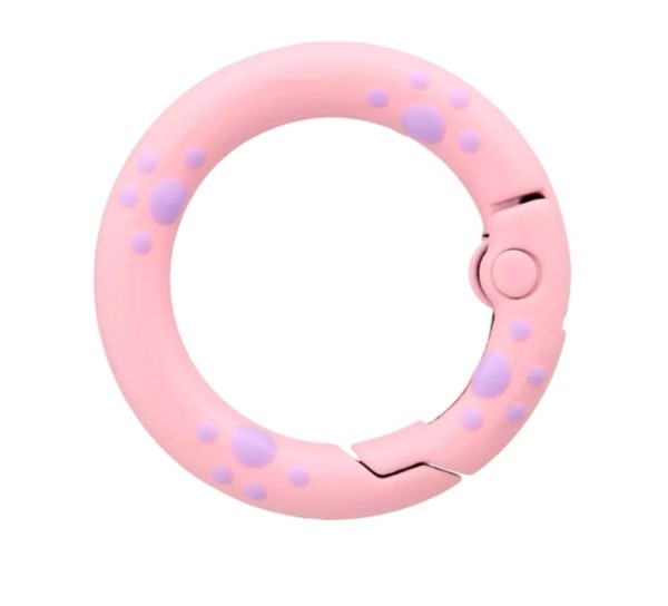 Prym Karabinerhaken Punkte 15mm rosa