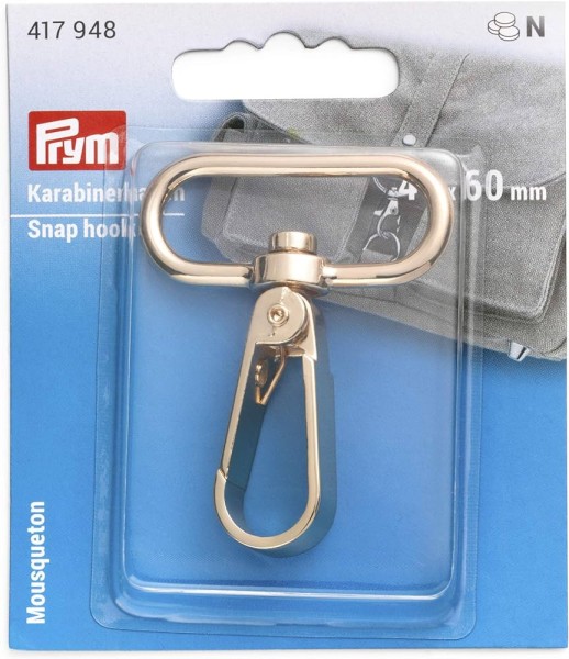 Prym Karabiner 40 mm gold