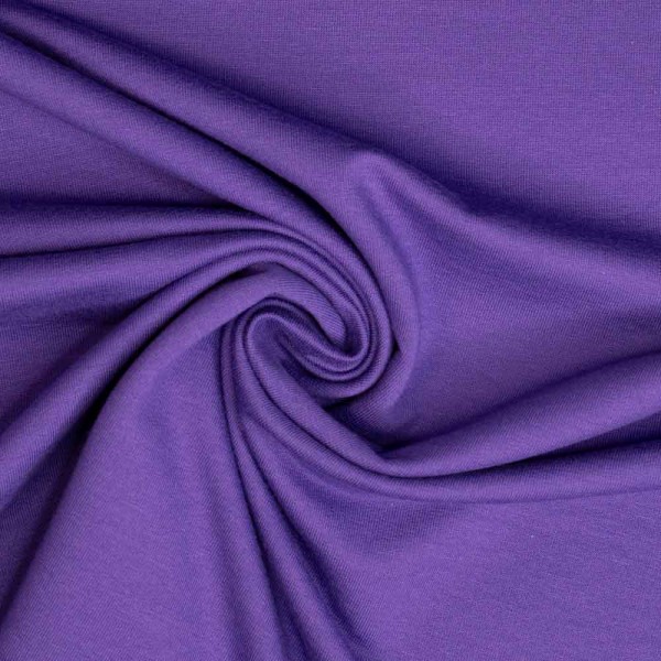 Baumwolljersey Uni Lena lila dunkel