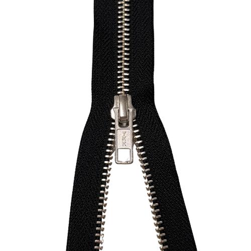 YKK teilbarer Reißverschluss Metall schwarz 80cm