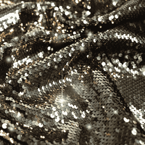 Paillettenstoff gold