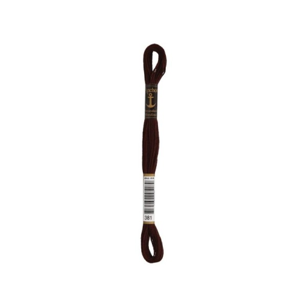 Anchor Sticktwist Garn 6-fädig dunkelbraun mittel