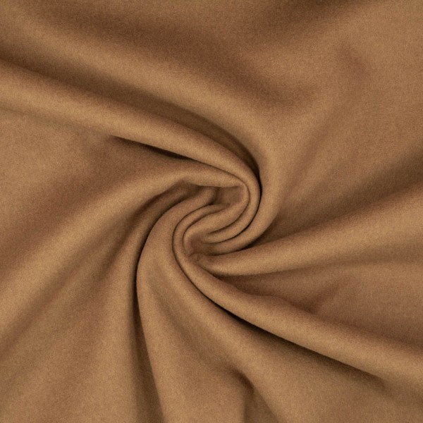 Mantelstoff Velour camel