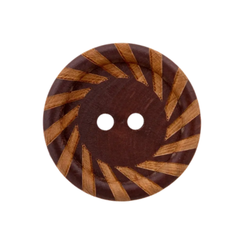 Prym Holzknopf Wirbel 23mm braun