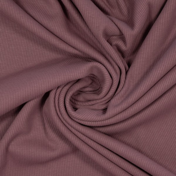 Baumwolljersey Ripp mauve