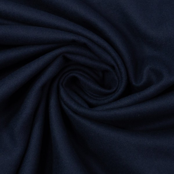 Flanell Baumwolle Uni dark navy
