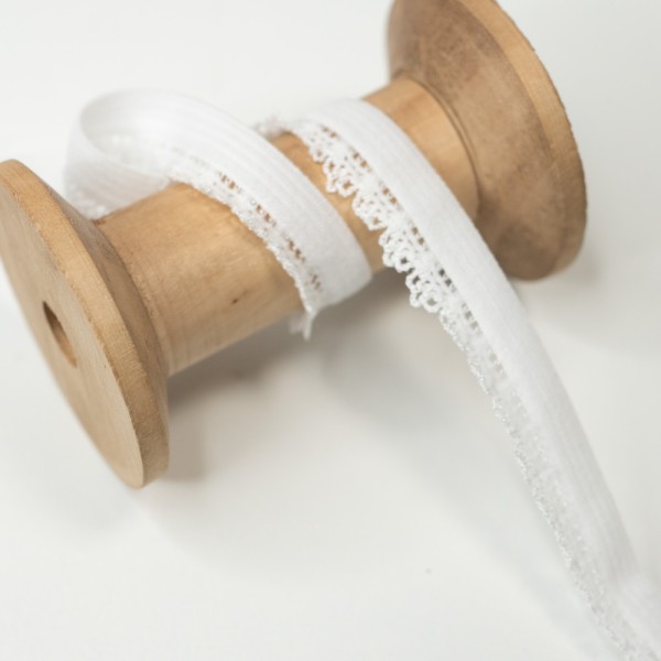 Spitzenband Stretch 12mm ecru