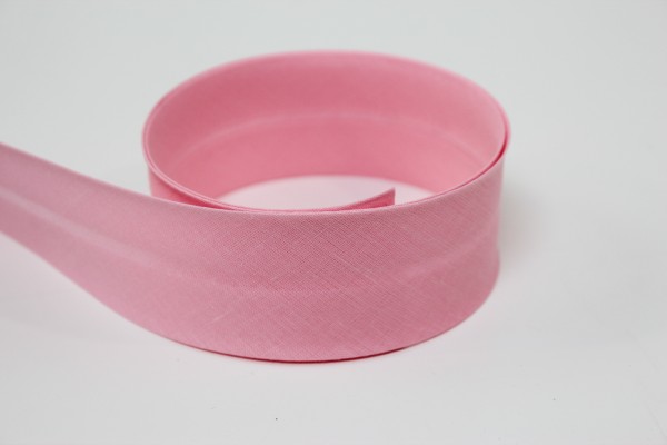 Schrägband 2cm oder 4cm breit vorgefalzt dunkelrosa 40mm