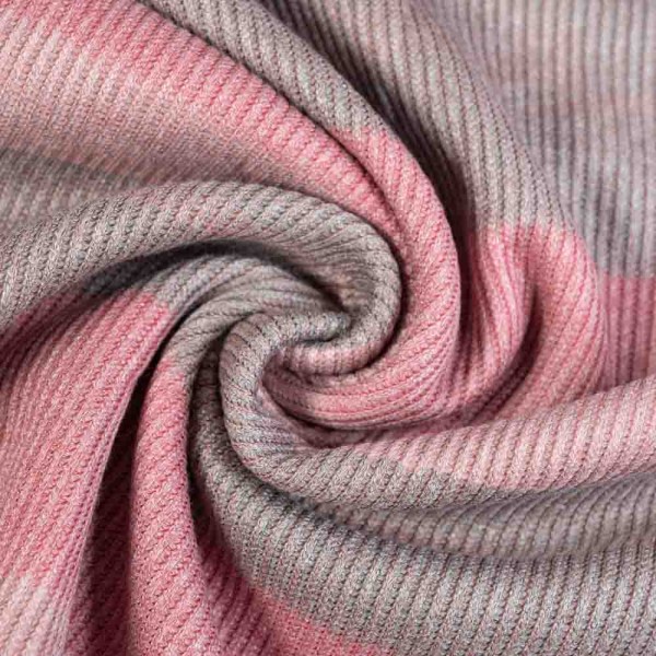 Strickstoff SOFT Blockstreifen altrosa