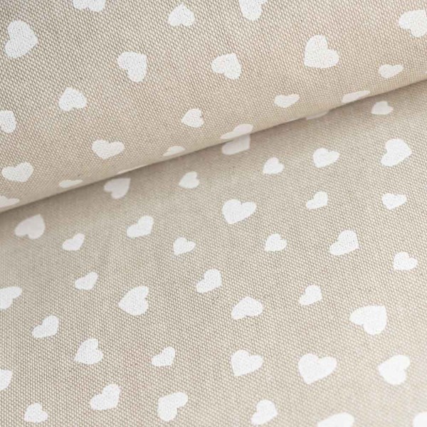 Canvas Herzen weiß