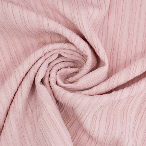 Viskose Crinkle plissiert rosa