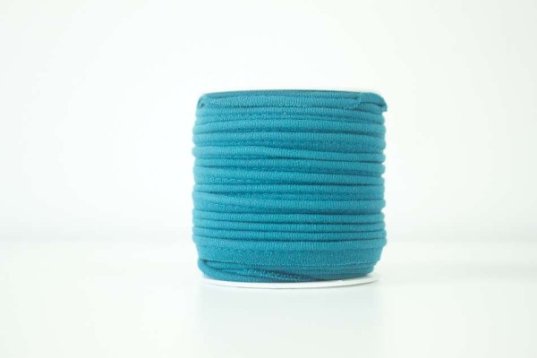 Jersey Paspelband petrol elastisch