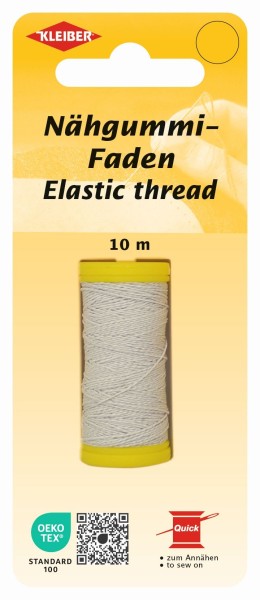 Nähgummi Faden weiß
