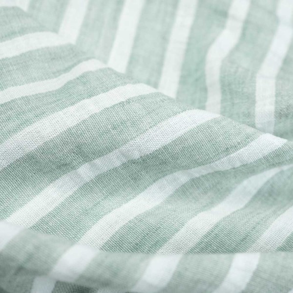 Webware Leinen-Look Streifen salbei