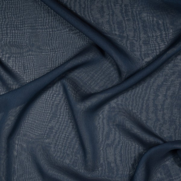 Italienischer Seiden Chiffon navy