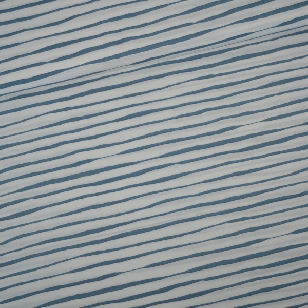 Gütermann Baumwollwebware Bright Side Streifen jeansblau