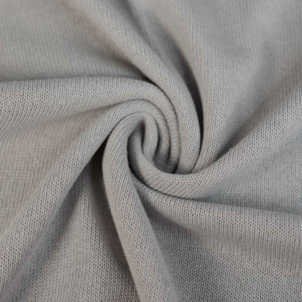 Baumwoll Feinstrick Premium grau