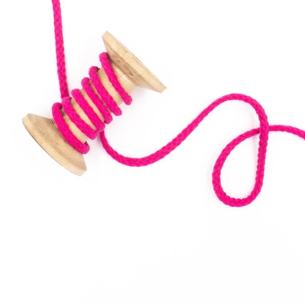 Kordel geflochten 6mm fuchsia