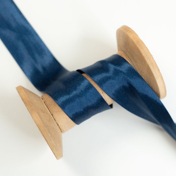 Satin Schrägband 20mm navy