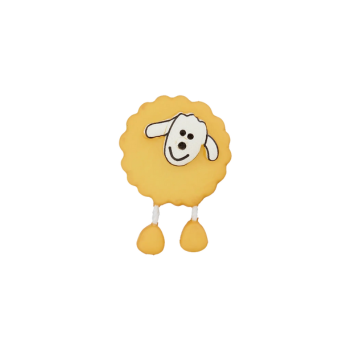 Prym Kinderknopf Schaf 18mm gelb dunkel