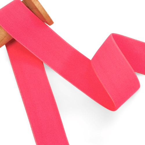 Gummiband 30mm SOFT neon pink
