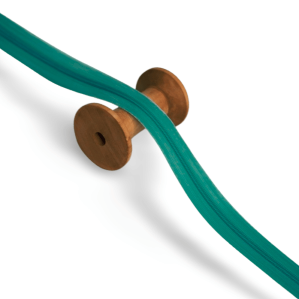 Nahtverdeckter Reißverschluss petrol unsichtbar