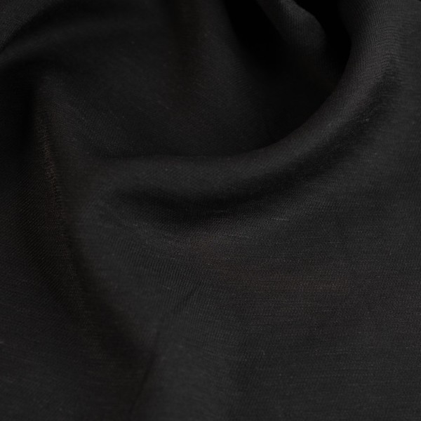 Leinen Viskose Twill schwarz