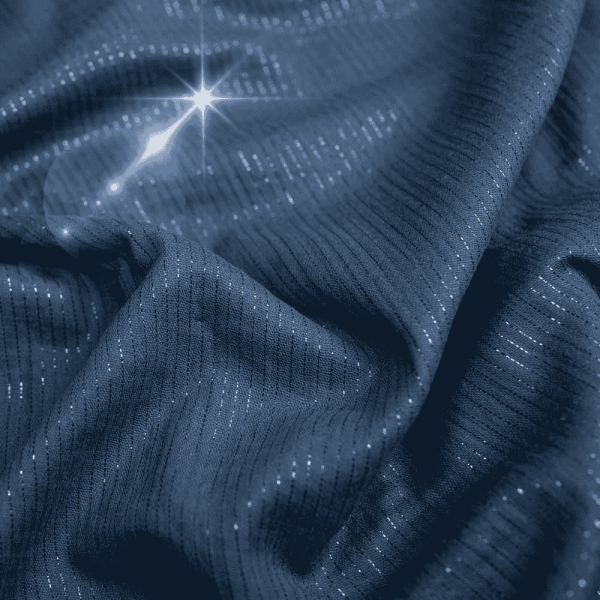 Musselin Double Gauze Glamstreifen navy
