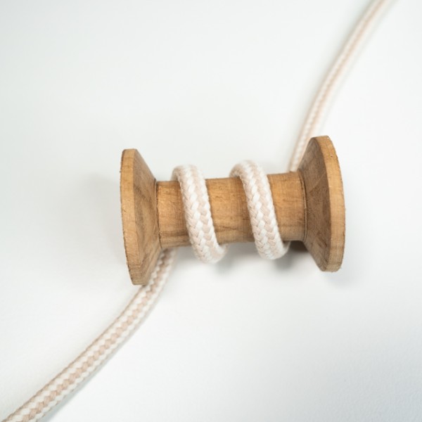 Weiche Kordel 8mm weiß-beige
