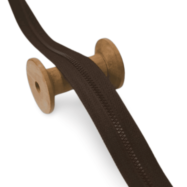 Endlosreißverschluss Krampe braun altkupfer 30mm