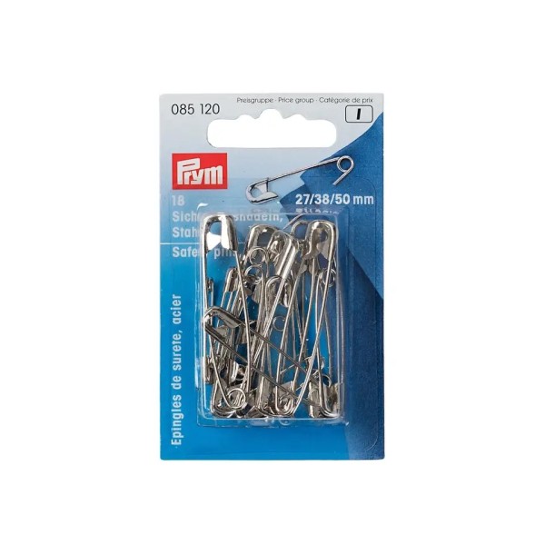 Prym Sicherheitsnadeln 27/38/50mm silber