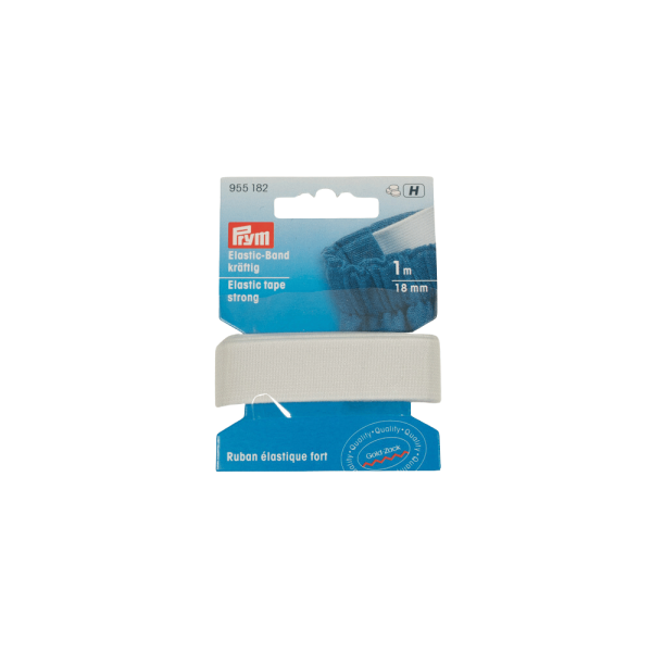 Prym Elastic-Band 18mm kräftig weiß