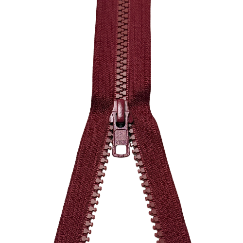 YKK teilbarer Reißverschluss Jacken Krampe weinrot