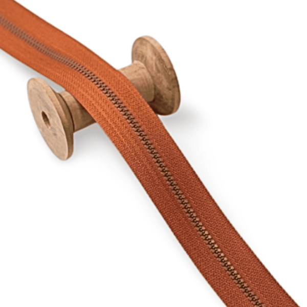 Endlosreißverschluss Krampe cognac kupfer 30mm