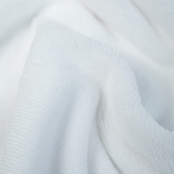 Bamboo Fleece Doubleface weiß