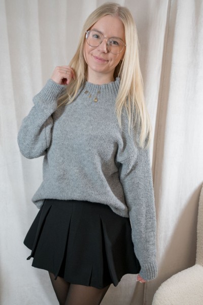 Turtleneck Pullover Tilda grau