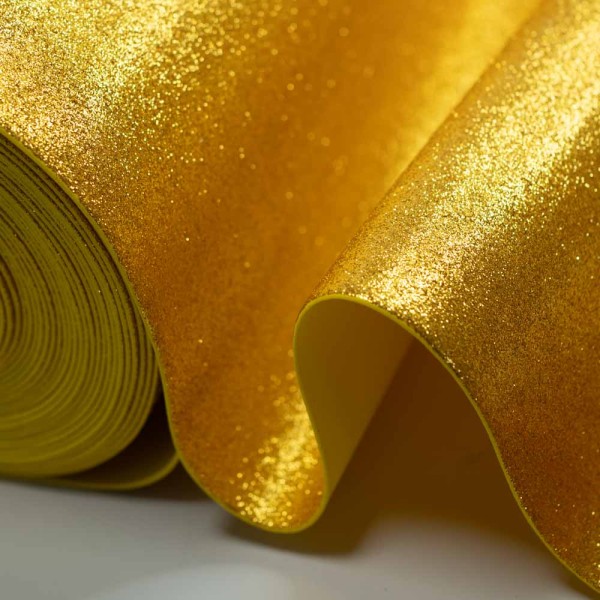 Glitzer Moosgummi Goma Eva 2mm gold