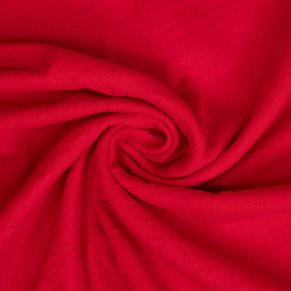 Musselin Double Gauze Malia rot