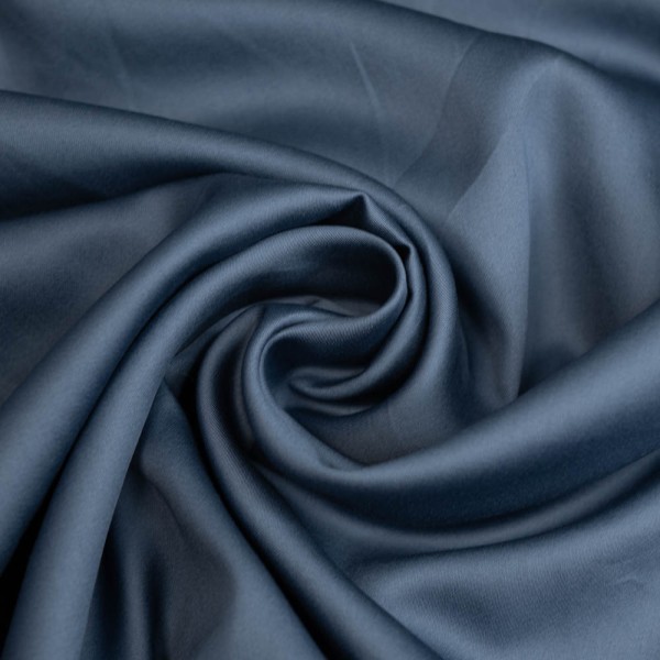 Baumwollsatin Luxury Soft jeansblau