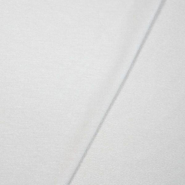 Viskose Sweat Viola weiß