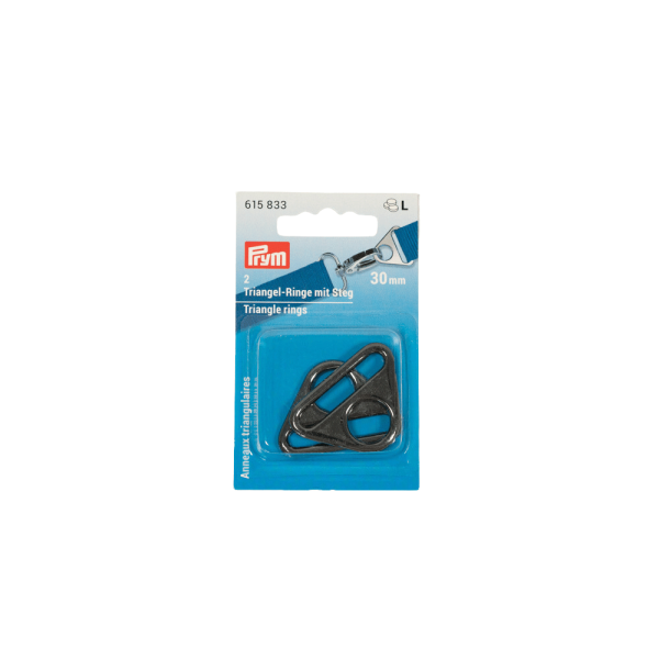 Prym Triangel-Ring mit Steg 30mm schwarz