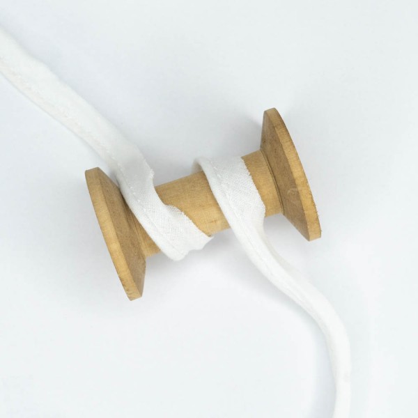 Baumwoll Paspelband Deluxe weiß