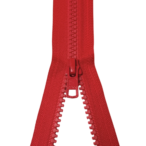 YKK teilbarer Reißverschluss Jacken Krampe dunkelrot