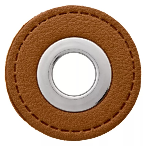 Lederimitat Ösenpatch 32mm rehbraun