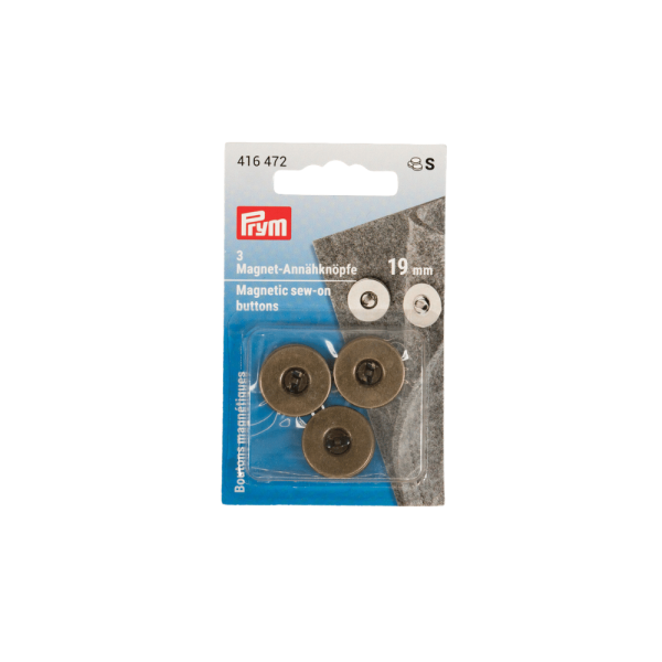Prym Magnetknöpfe annähbar altmessing