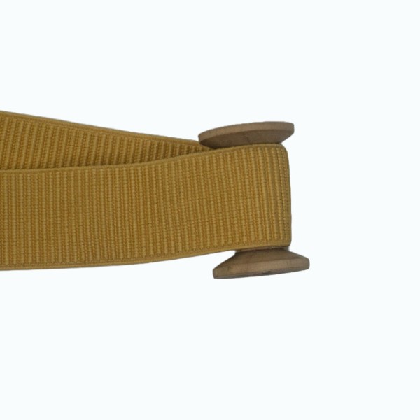Ripp-Gummiband 50mm SOFT ocker
