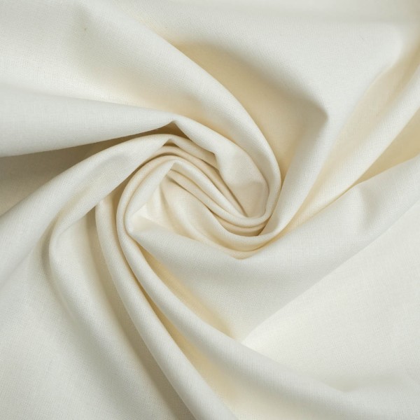 Baumwolle Webware Fahnentuch ecru