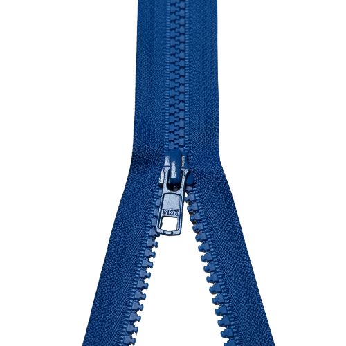 YKK teilbarer Reißverschluss Jacken Krampe royalblau